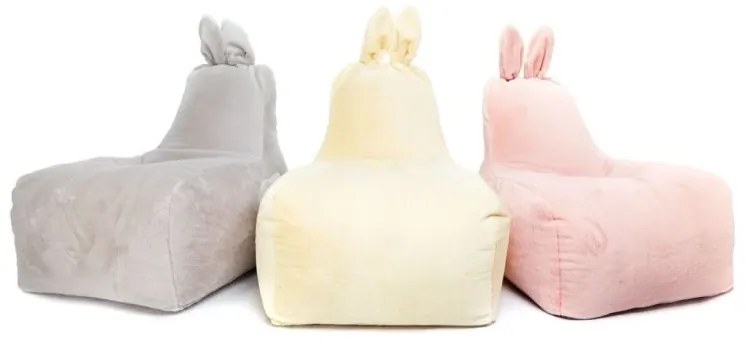 Sedací vak Bunny L Lapit Tiahome - sivá