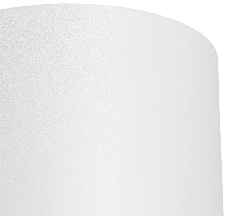 Okrúhla dizajnová nástenná lampa biela - Sabbir