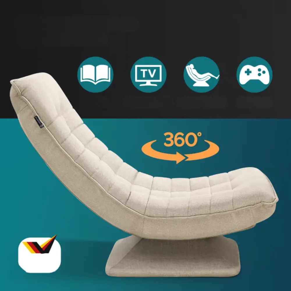 Leňoška ABERDEEN, 87x60x105cm, béžová Casaria