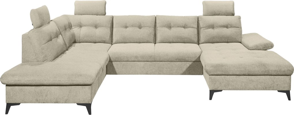 XXXLutz SEDACIA SÚPRAVA, textil, béžová MID.YOU - Sedačky - 002220053714