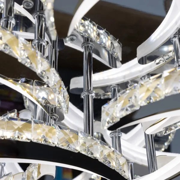 Brilagi - LED Stmievateľný prisadený luster TWIST LED/180W/230V 3000-6500K + DO