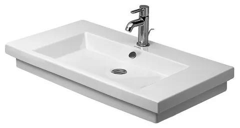 Keramické umývadlo klasické DURAVIT 2ND FLOOR 80x50 cm biele 04918000001