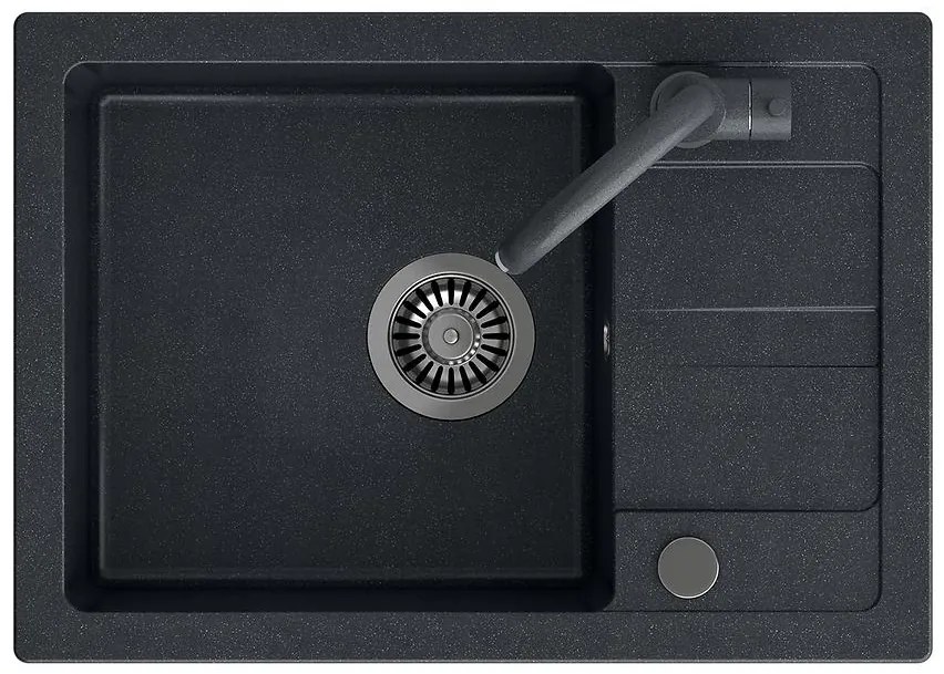 Drez Go-Smart čierny 62x44x17.5 + batéria + sifón