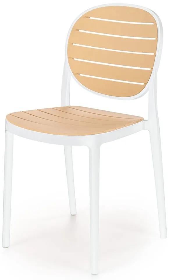 Halmar Jedálenská stolička K529 - černá/natural