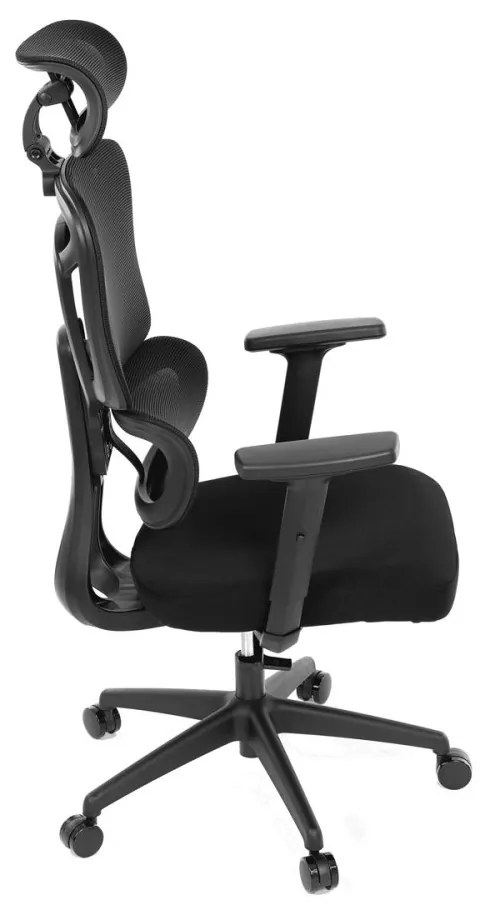 Kancelárska ergonomická stolička MARIA — látka, čierna