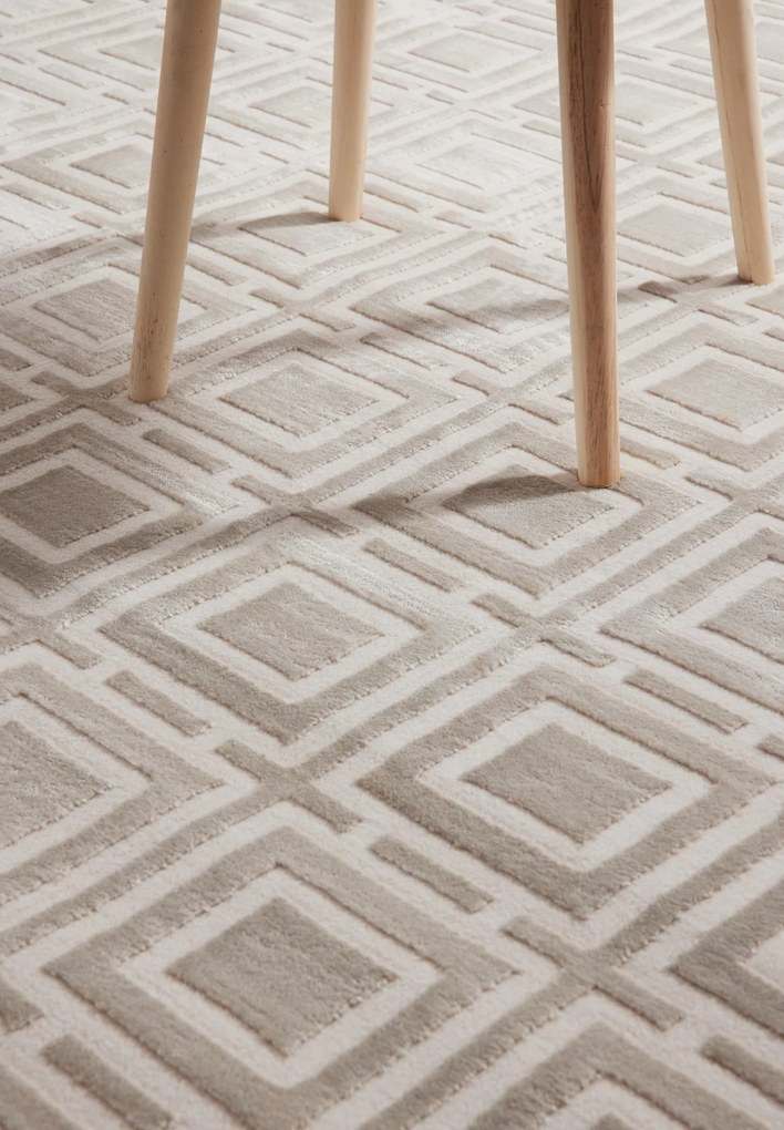 ELLE Decoration, Kusový koberec Perles 106191 Cream z kolekcie Elle, 120x170, béžová, obývacia izba