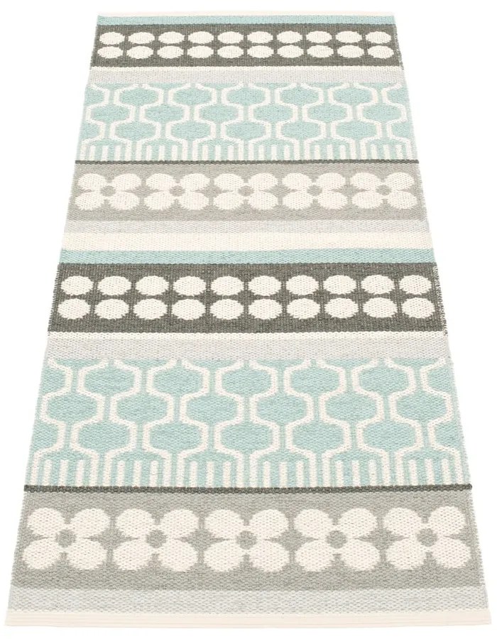 Sivo-tyrkysový vnútorný a vonkajší behúň 70x180 cm Asta Pale Turquoise – Pappelina