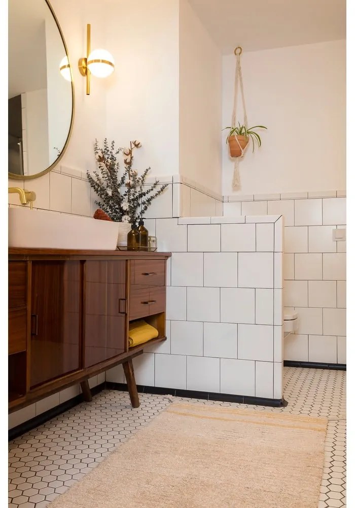 Okrovožltý bavlnený koberec 80x140 cm Twin Amber – Lorena Canals