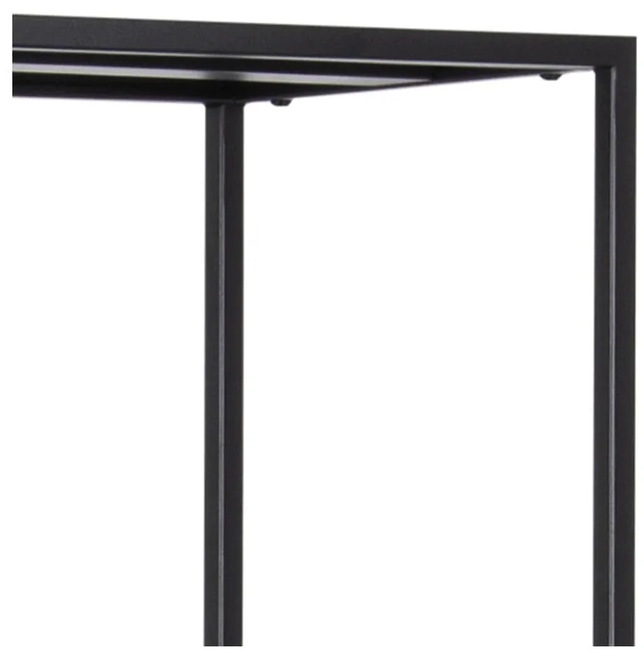 Čierna kovová knižnica 70x185 cm Newcastle – Actona