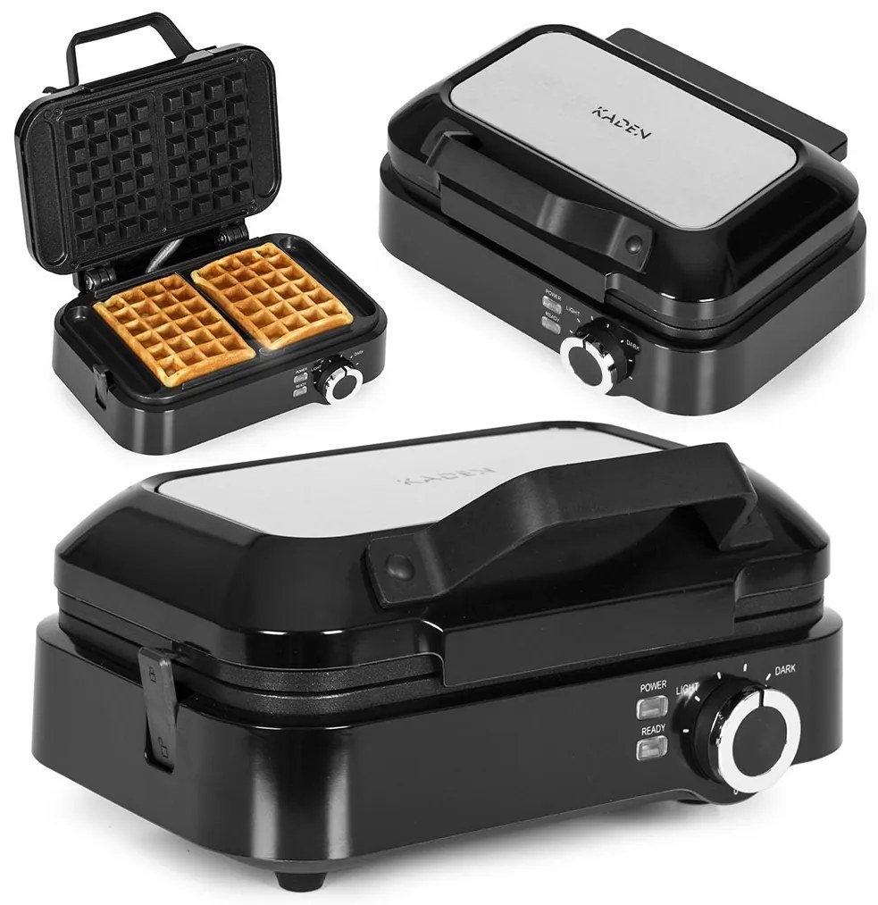 KADEN Elektrický vaflovač s reguláciou teploty 1200 W KADEN