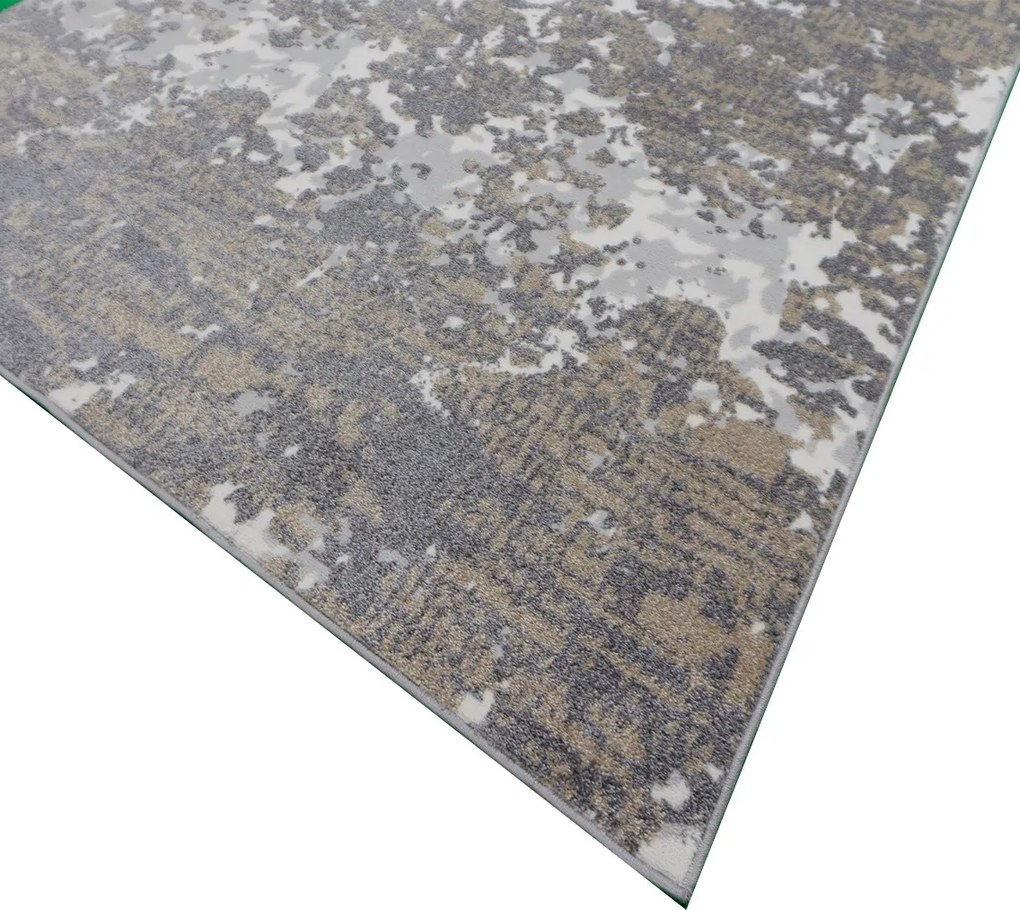 Koberec Siesta 1150 sivý obdĺžnikový s abstraktným vzorom Rozmer: 50x80 cm