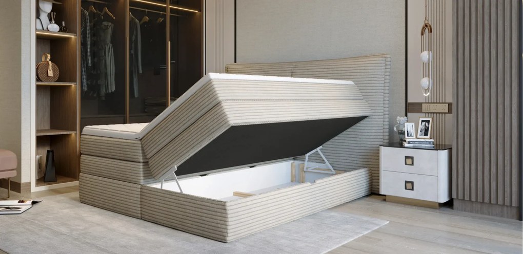 Boxspring posteľ HERMES