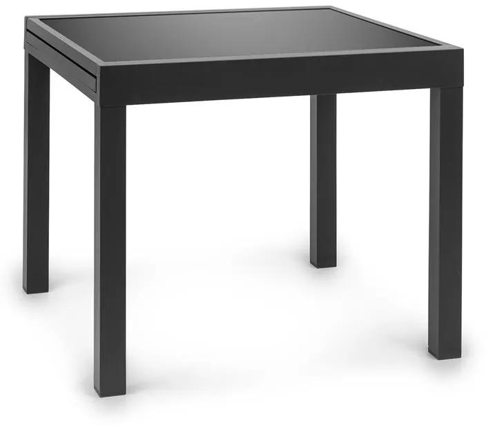 Pamplona Extension, záhradný stôl, 180 x 83 cm max., hliník, sklo, tmavosivý