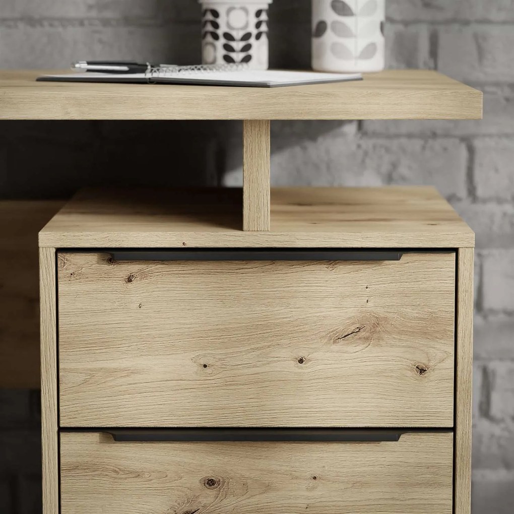 Písací stôl CRAFT Dub Artisan 138 cm