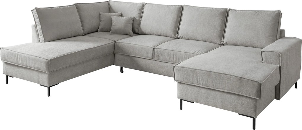 XXXLutz SEDACIA SÚPRAVA, textil, strieborná MID.YOU - Sedačky - 002310021728