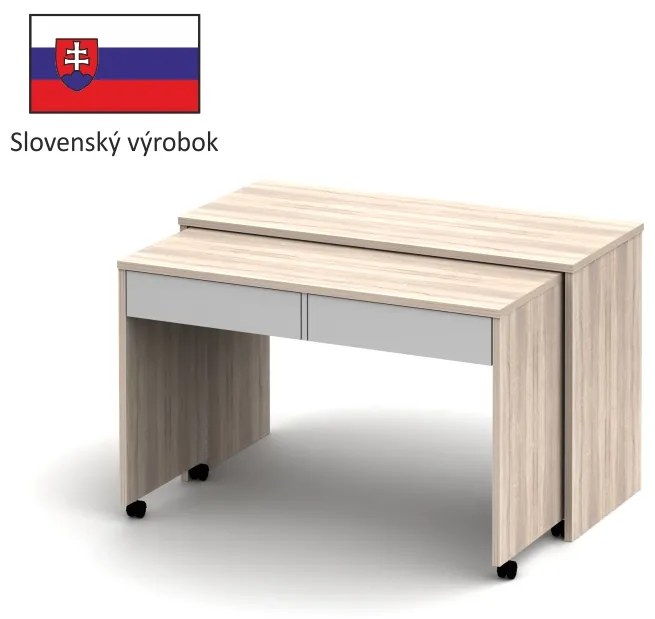 Rozkladací PC stolík Versal New - dub sonoma / biela