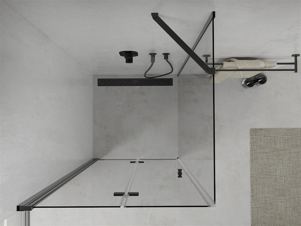 Mexen Lima sprchovací kút 110x110 cm, priehľadná, čierna, 856-110-110-70-00