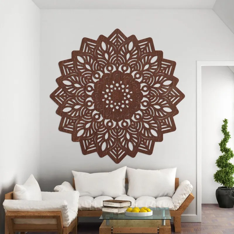 Drevená mandala na stenu – Elegantná nástenná dekorácia | SENTOP PR0319-B-akcia20