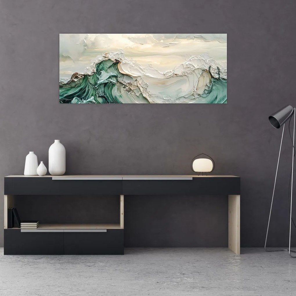 Obraz - 3D abstrakcie mora (120x50 cm)
