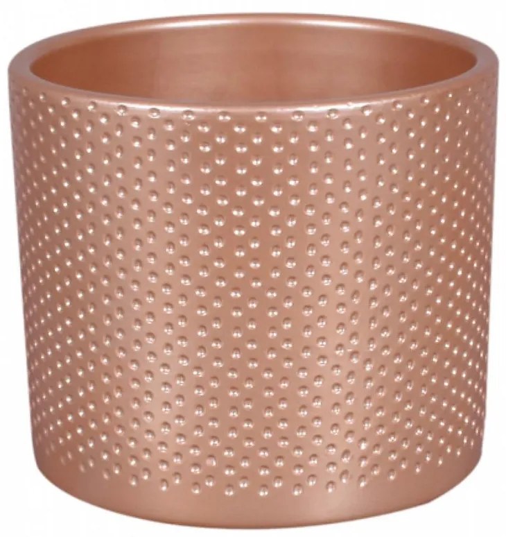 Obal na kvetináč Zeus Dots 13 cm ružový