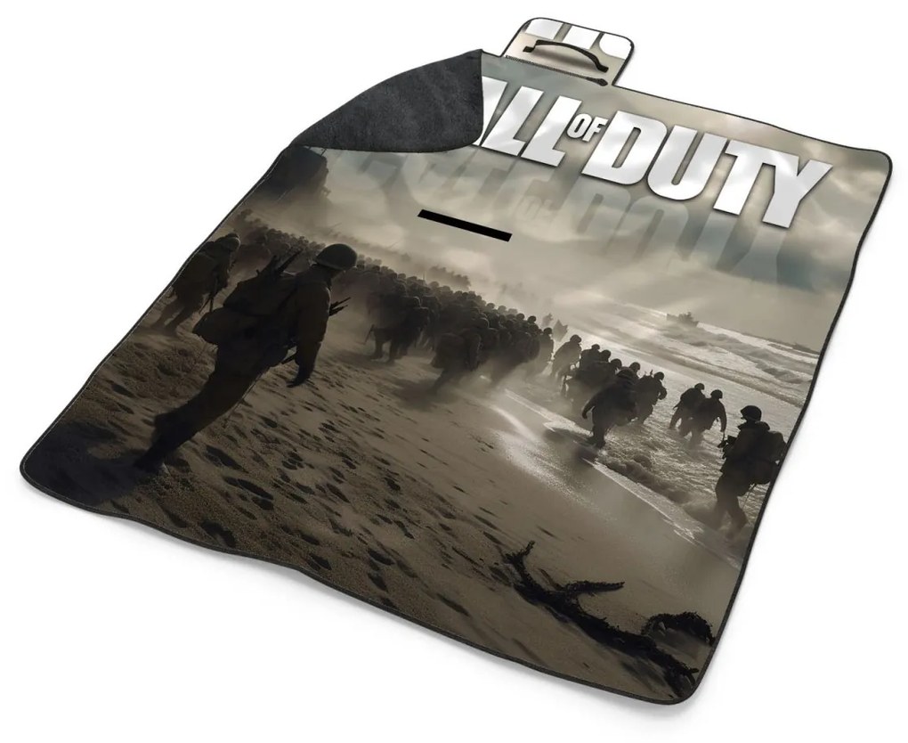 Sablio Plážová deka Call of Duty Normandia: 200x140 cm