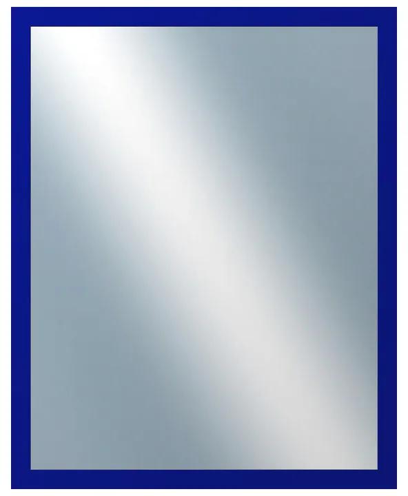 DANTIK - Zrkadlo v rámu, rozmer s rámom 40x50 cm z lišty PERLA modrá lesklá (2877)