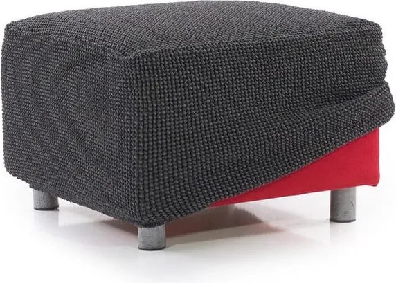 Super strečové poťahy NIAGARA antracitová taburetka (40 - 60 cm)