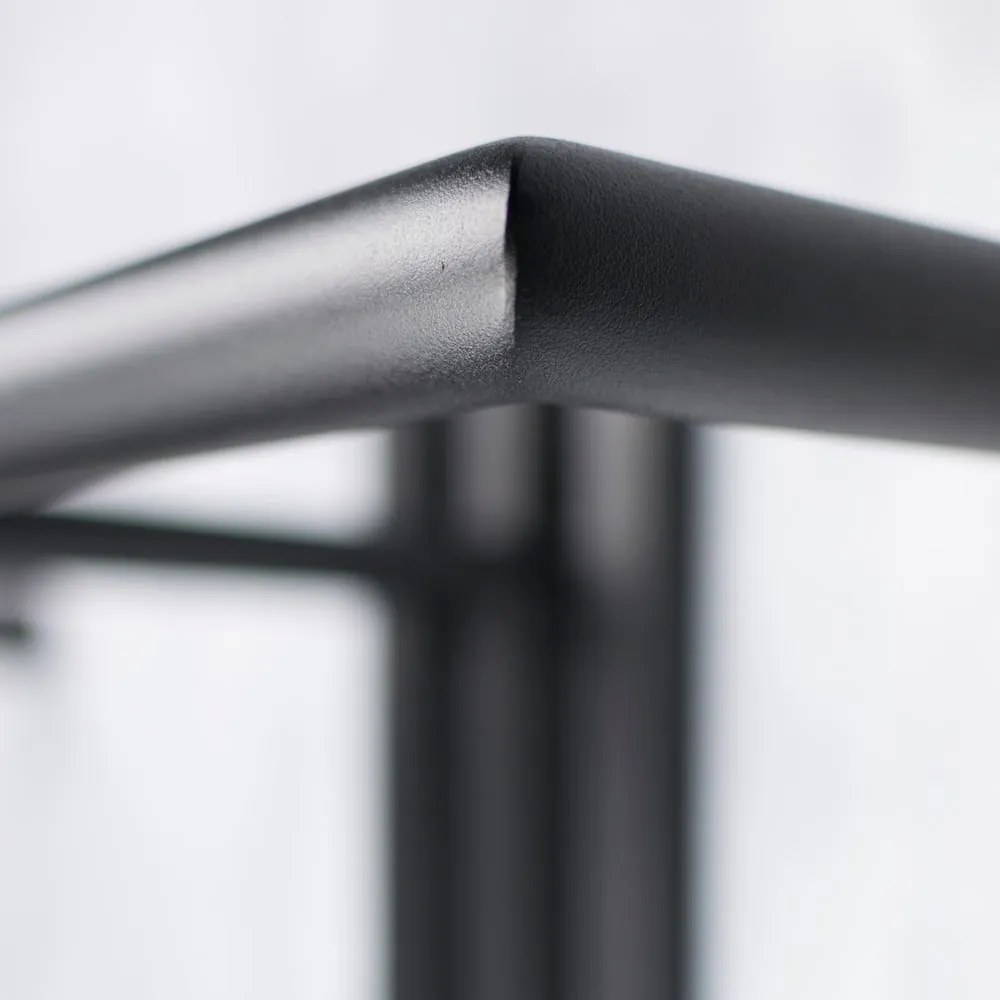 Čierny kovový nástenný vešiak 65 cm Senza – Spinder Design