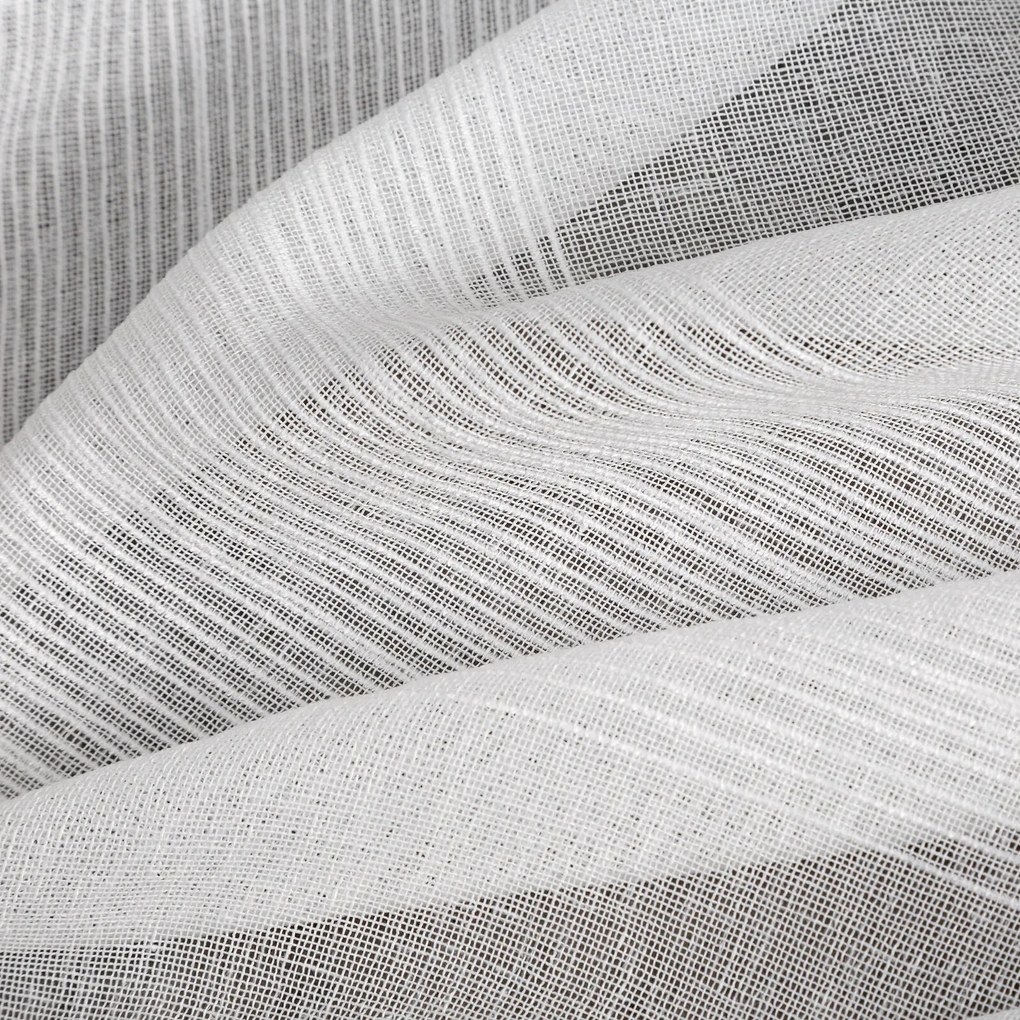 ZÁVES NA KRÚŽKOCH AGATA 140X250 CM BIELA