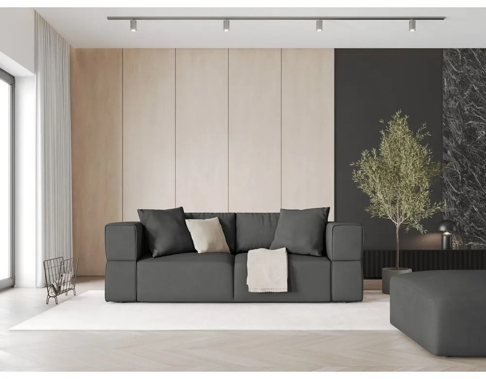 Tmavosivý taburet Esther – Milo Casa