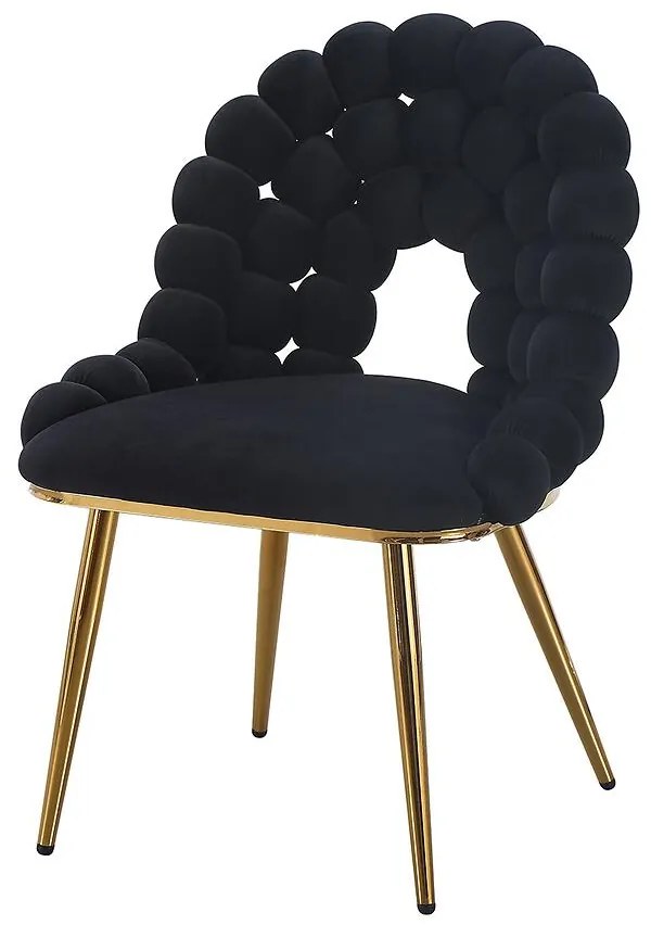 Stolička Dune 12509 čierna/zlatý