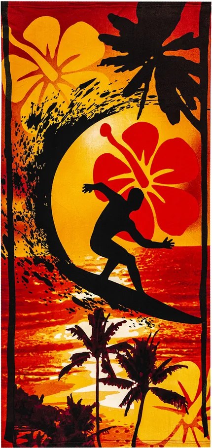 JAHU Plážová osuška Surf, 70 x 150 cm