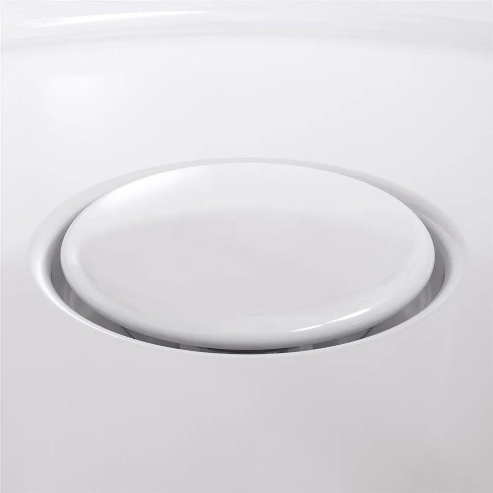 KEUCO Stageline okrúhle umývadlo na dosku bez otvoru, bez prepadu, priemer 400 mm, biela, s povrchovou úpravou CleanPlus, 32880310400