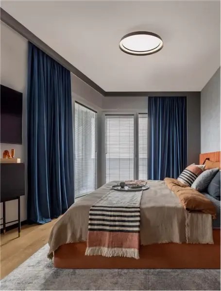 LED stmievateľné kávové moderné stropné svietidlo Ormi 45