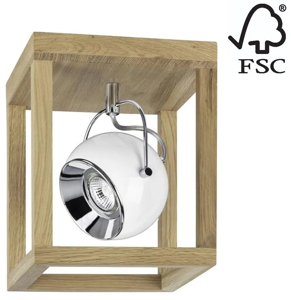 Spot-Light 5222174 - LED Stropné svietidlo ROY 1xGU10/5W/230V matný dub SP0264