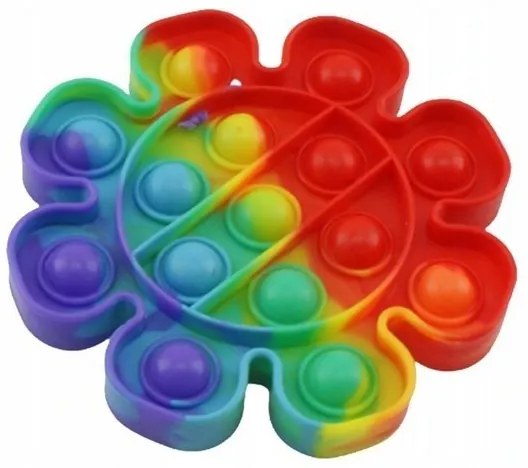 Pop It Rainbow antistresová hračka Kvetina