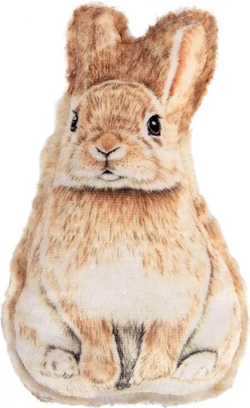Dekoračný plyšový vankúšik v tvare zajačika - 13*5*25 cm