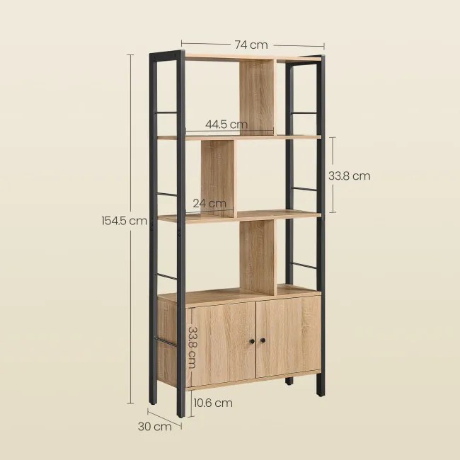 Úložná polica OSKAR LBC022B11 hnedá