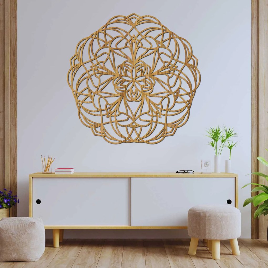 SENTOP | Drevená nástenná mandala – Elegantná dekorácia z dreva | SENTOP HDF0250