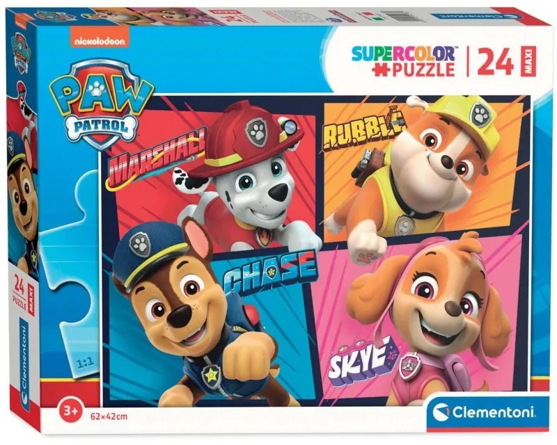 24238 Clementoni Puzzle - Paw Patrol - Super štvorka 24 maxi