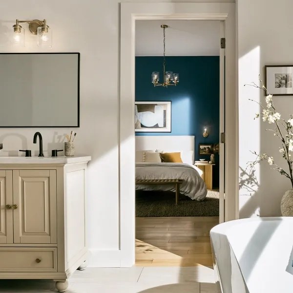 Kichler KL-WINSLOW-2W-NBR - Nástenná lampa WINSLOW 2xE27/60W/230V mosadz