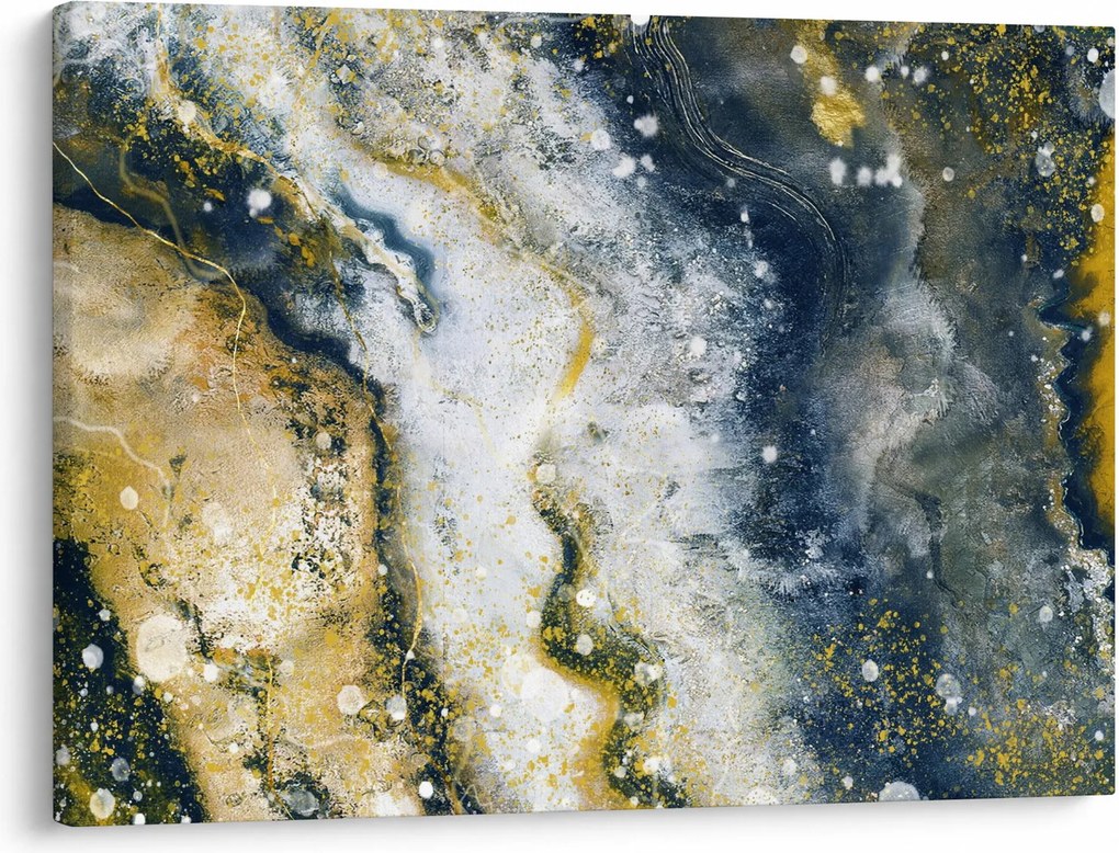 Obraz - Zlatá abstrakcia (70x50 cm)