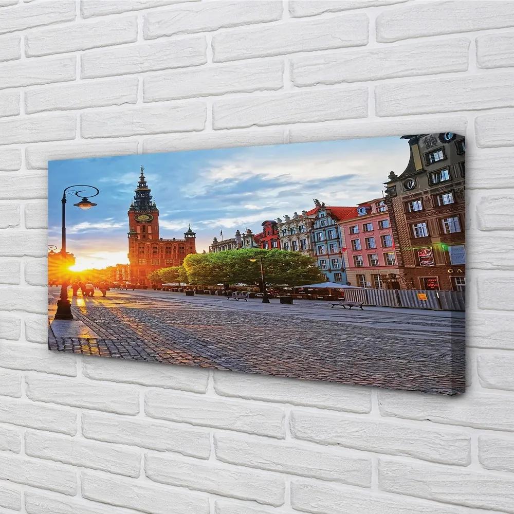 Obraz na plátne Gdańsk Staré mesto východ 125x50 cm