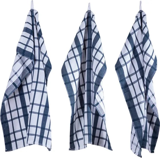 Utierky z egyptskej bavlny MÁJA modrá 50 x 70 cm 3 ks