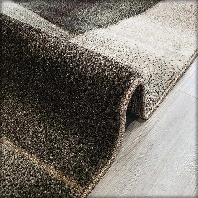 Moderný koberec Rio 509 Cream-Brown – béžovo-hnedý dizajn Rozmer: 300x400 cm