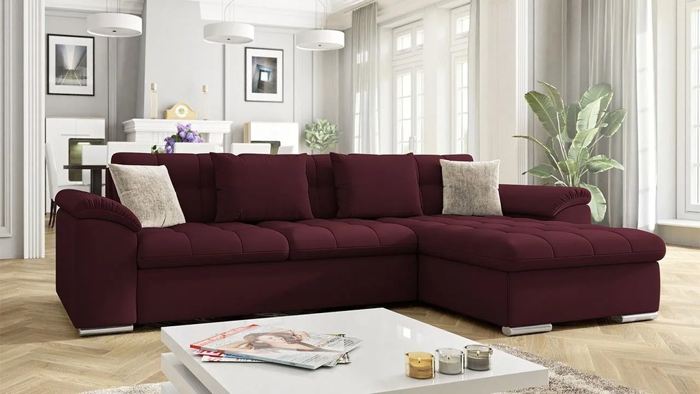 Rohová sedacia súprava Dino Premium, Dostupné poťahy: Corbett 82, Strana: ľavá