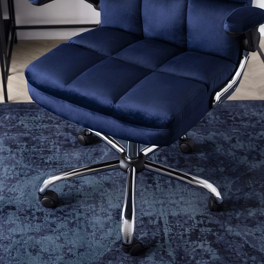 Kancelárska stolička London modrá