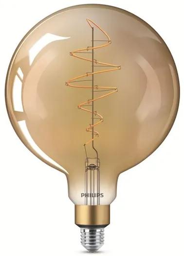 Philips 8718696803479 Vintage LED žiarovka E27, 6,5W, 470lm, 2000K, stmievatelná, zlatá