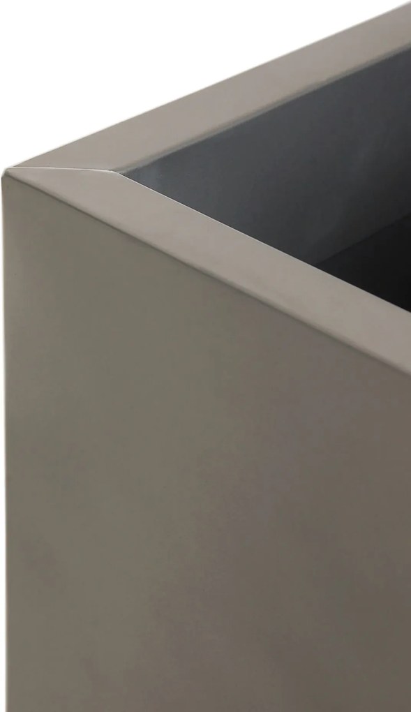 Kvetináč BLOCK, pozink, výška 80 cm, strieborný, vr. zavlaž. systému