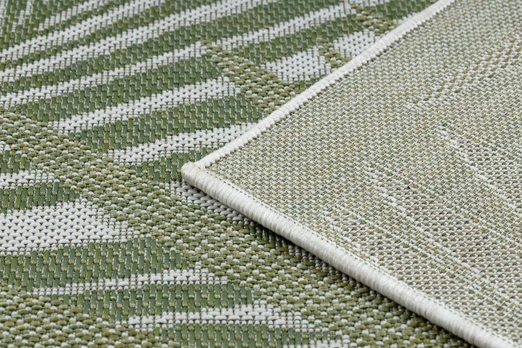 Koberec SISAL SION palmové listy, tropický 2837 ecru / zelená